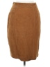 Unbranded 100% Leather Solid Brown Leather Skirt Size 8 - photo 1