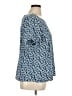 Liz Baker 100% Polyester Blue Short Sleeve Blouse Size 16 - photo 4