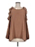 Umgee Brown 3/4 Sleeve Blouse Size M - photo 1