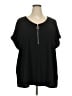BLOOMCHIC Black Short Sleeve T-Shirt Size 22 - photo 1