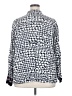 Tommy Hilfiger 100% Viscose Houndstooth Silver Long Sleeve Blouse Size XXL - photo 2