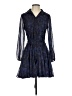 Aqua 100% Polyester Paisley Blue Cocktail Dress Size XS - photo 1