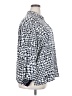 Tommy Hilfiger 100% Viscose Houndstooth Silver Long Sleeve Blouse Size XXL - photo 4