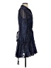Aqua 100% Polyester Paisley Blue Cocktail Dress Size XS - photo 4