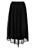 NY Collection Solid Black Formal Skirt Size L - photo 1