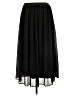 NY Collection Solid Black Formal Skirt Size L - photo 2