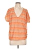 Vero Moda 100% Polyester Orange Short Sleeve Blouse Size XL - photo 1