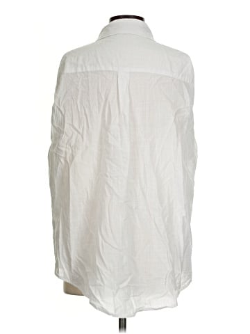 Unbranded 3/4 Sleeve Button-Down Shirt (view 2)