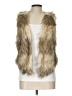 Assorted Brands 100% Polyester Tan Faux Fur Vest Size L - photo 1