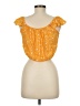 Everly 100% Rayon Orange Sleeveless Blouse Size M - photo 2