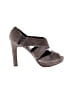 J.Crew 100% Leather Gray Heels Size 8 1/2 - photo 1