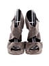 J.Crew 100% Leather Gray Heels Size 8 1/2 - photo 2