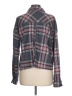 Eden & Olivia Plaid Gray Long Sleeve Blouse Size L - photo 2