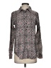 Van Heusen Print Gray Long Sleeve Blouse Size S - photo 1