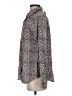 Van Heusen Print Gray Long Sleeve Blouse Size S - photo 5