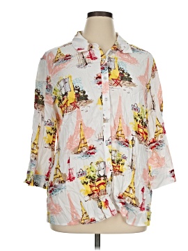 Allison Daley 3/4 Sleeve Button Down Shirt