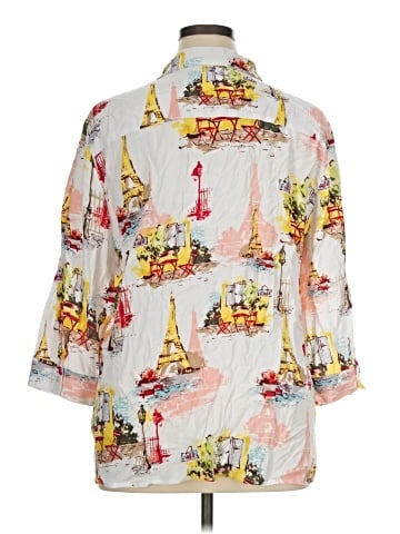 Allison Daley 3/4 Sleeve Button-Down Shirt (view 2)