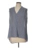 Laundry by Shelli Segal 100% Polyester Blue Sleeveless Blouse Size L - photo 1