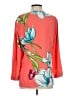 Natori 100% Polyester Orange 3/4 Sleeve Blouse Size XS - photo 2