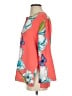 Natori 100% Polyester Orange 3/4 Sleeve Blouse Size XS - photo 5