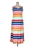 Faded Glory 100% Polyester Stripes Orange Casual Dress Size 20 - photo 1