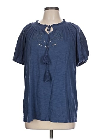 Style&Co Short Sleeve Blouse (view 1)