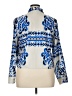 Sweet Rain 100% Polyester Print Blue Long Sleeve Blouse Size XL - photo 2