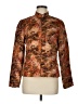Analogy... 100% Polyester Print Brown Jacket Size M - photo 1