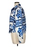 Sweet Rain 100% Polyester Print Blue Long Sleeve Blouse Size XL - photo 5