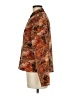 Analogy... 100% Polyester Print Brown Jacket Size M - photo 5