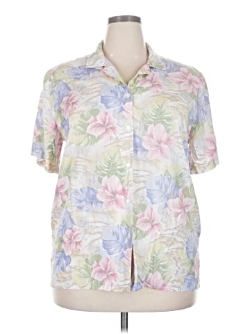 Alfred Dunner Short Sleeve Button-Down Shirt (view 1)