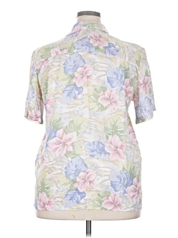 Alfred Dunner Short Sleeve Button-Down Shirt (view 2)