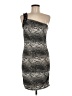 Charlotte Russe Animal Print Silver Cocktail Dress Size M - photo 1