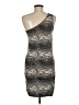 Charlotte Russe Animal Print Silver Cocktail Dress Size M - photo 2
