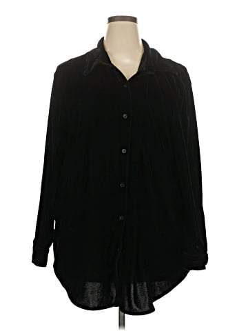 Just My Size Long Sleeve Blouse (view 1)