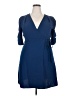 Amanda Uprichard 100% Polyester Solid Blue Casual Dress Size 2X - photo 1