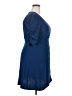 Amanda Uprichard 100% Polyester Solid Blue Casual Dress Size 2X - photo 4