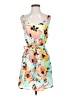 Bebop 100% Polyester Tropical Yellow Casual Dress Size S - photo 1