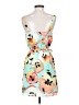 Bebop 100% Polyester Tropical Yellow Casual Dress Size S - photo 2