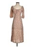 Sincerely Jules 100% Viscose Tan Cocktail Dress Size XS - photo 1