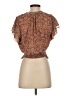 Cupcakes & Cashmere 100% Polyester Brown Short Sleeve Blouse Size XS - photo 2