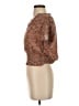 Cupcakes & Cashmere 100% Polyester Brown Short Sleeve Blouse Size XS - photo 5