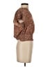 Cupcakes & Cashmere 100% Polyester Brown Short Sleeve Blouse Size XS - photo 4