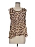 Papaya 100% Rayon Brown Sleeveless Top Size M - photo 1