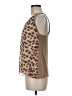 Papaya 100% Rayon Brown Sleeveless Top Size M - photo 5