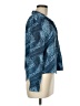 Gloria Vanderbilt 100% Polyester Print Blue Long Sleeve Blouse Size 8 Petite - photo 4