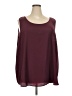 Faded Glory 100% Polyester Burgundy Long Sleeve Blouse Size 4X - photo 1