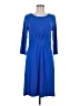 Talbots Solid Blue Casual Dress Size M - photo 1