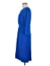 Talbots Solid Blue Casual Dress Size M - photo 5