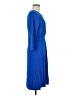 Talbots Solid Blue Casual Dress Size M - photo 4